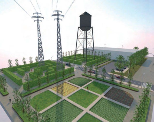 Piazza attrezzata di progetto