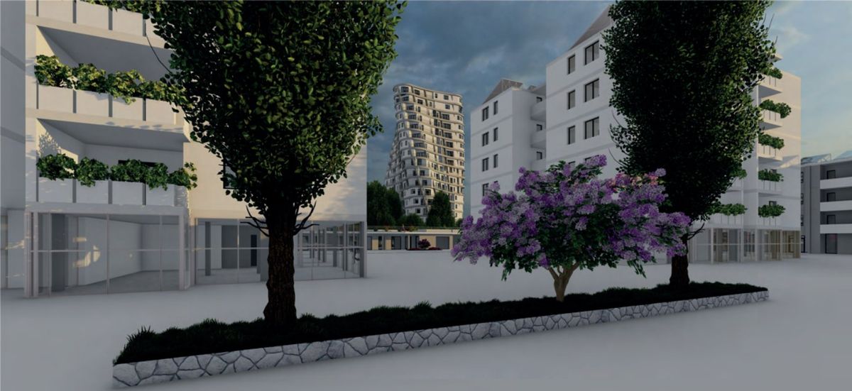 Vista del nuovo quartiere Flaminio
